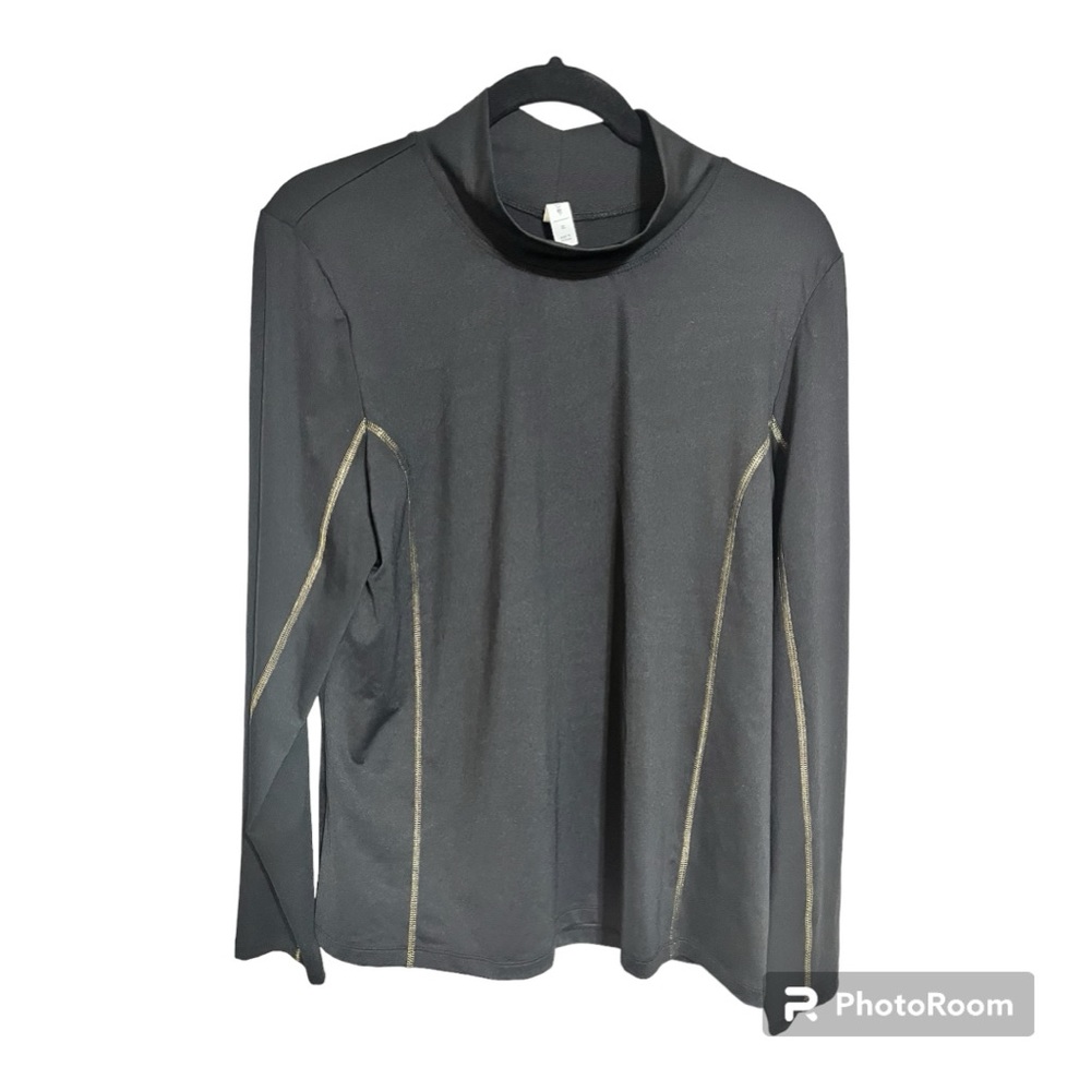 Ideology Mock Neck Black Wicking shirt XL